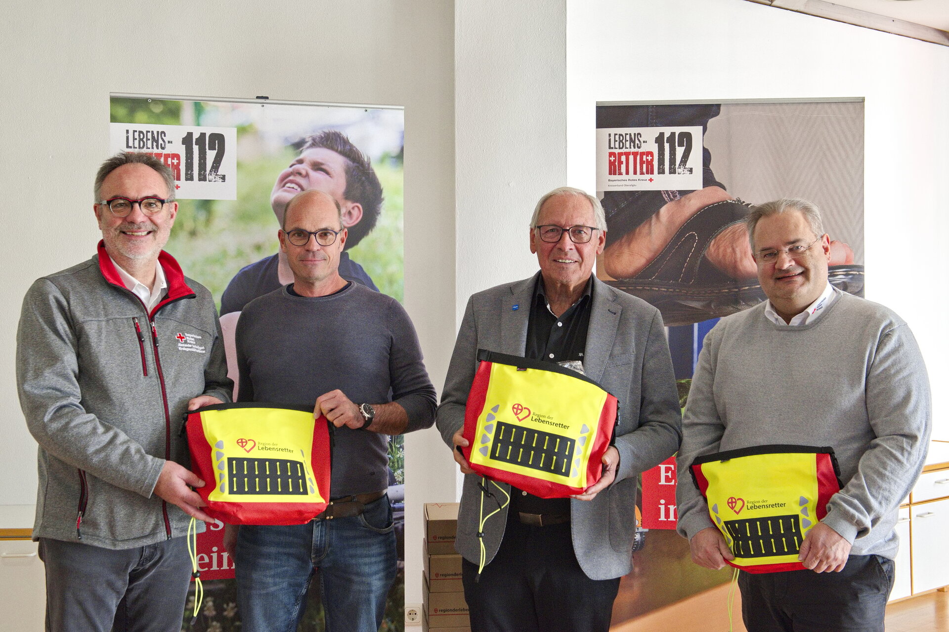 Einsatztaschen für ehrenamtliche Lebensretter | © BRK; Monika Rohlmann